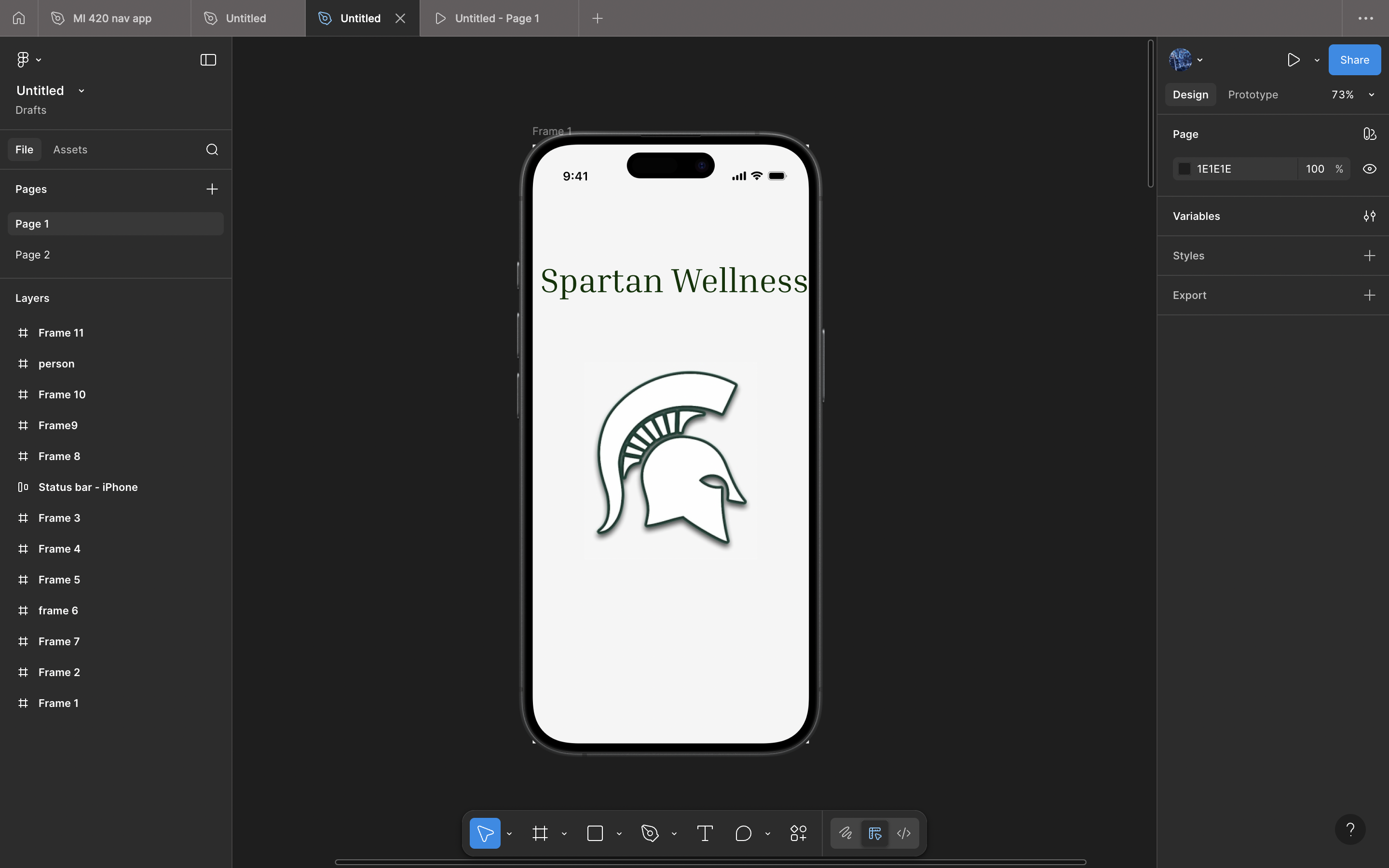 Figma mockups preview