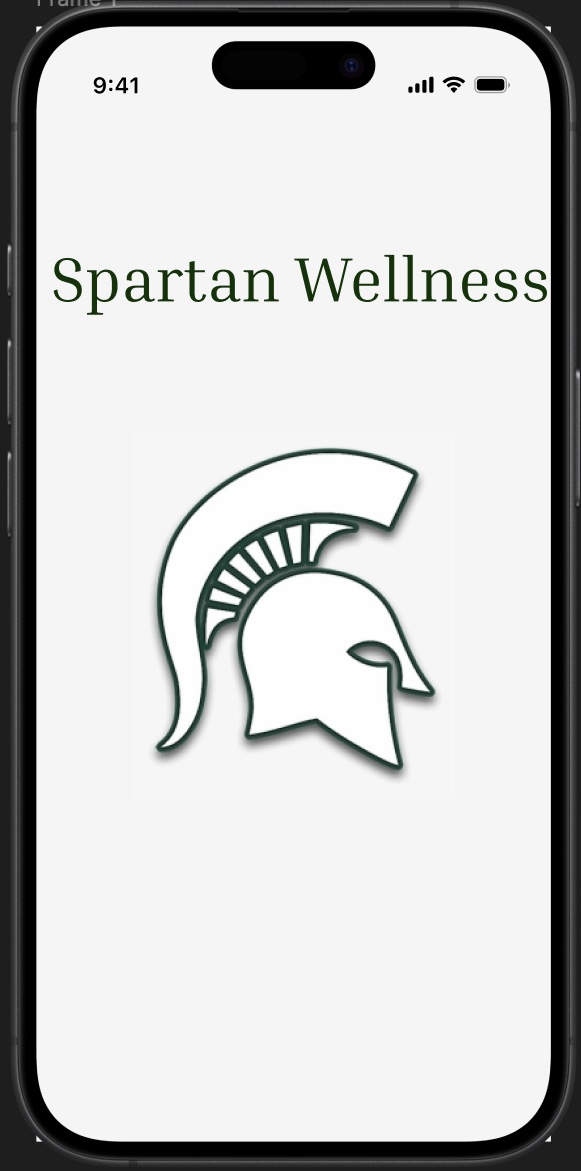 Preview of the Spartan Wellness app mockup